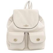 Pre-owned Leather backpacks Coach Pre-owned , Beige , Dames