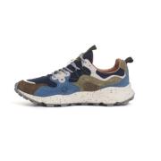 Blauw Groen Grijs Sneakers Aw24 Flower Mountain , Multicolor , Heren