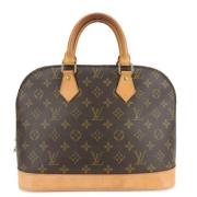 Pre-owned Canvas handbags Louis Vuitton Vintage , Brown , Dames