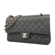 Pre-owned Leather chanel-bags Chanel Vintage , Black , Dames