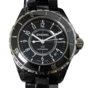 Pre-owned Metal watches Chanel Vintage , Black , Dames