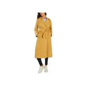 Natuurlijke Kleur Lange Trenchcoat Samsøe Samsøe , Beige , Dames