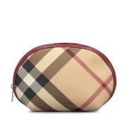 Pre-owned Canvas pouches Burberry Vintage , Beige , Dames