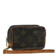 Pre-owned Canvas pouches Louis Vuitton Vintage , Brown , Dames