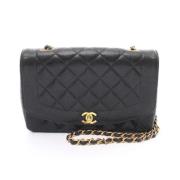 Pre-owned Leather chanel-bags Chanel Vintage , Black , Dames