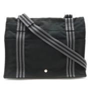 Pre-owned Canvas shoulder-bags Hermès Vintage , Black , Heren