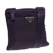 Pre-owned Nylon prada-bags Prada Vintage , Purple , Dames