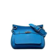 Pre-owned Leather shoulder-bags Hermès Vintage , Blue , Dames