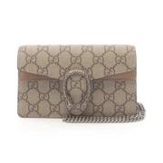 Pre-owned Suede gucci-bags Gucci Vintage , Beige , Dames