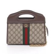 Pre-owned Canvas gucci-bags Gucci Vintage , Beige , Dames