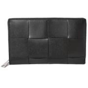 Pre-owned Leather wallets Bottega Veneta Vintage , Black , Dames