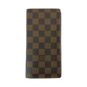 Pre-owned Canvas wallets Louis Vuitton Vintage , Brown , Heren