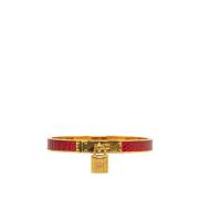 Pre-owned Leather bracelets Hermès Vintage , Red , Dames