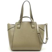 Pre-owned Leather handbags Loewe Pre-owned , Beige , Dames