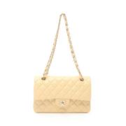 Pre-owned Leather chanel-bags Chanel Vintage , Beige , Dames