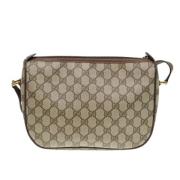 Pre-owned Canvas shoulder-bags Gucci Vintage , Beige , Dames