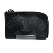 Pre-owned Canvas wallets Louis Vuitton Vintage , Black , Heren