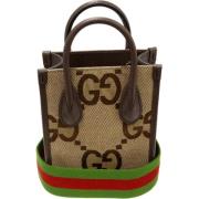 Pre-owned Canvas gucci-bags Gucci Vintage , Brown , Dames