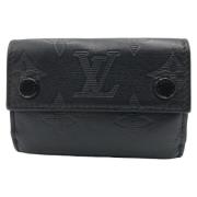 Pre-owned Canvas wallets Louis Vuitton Vintage , Black , Dames