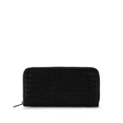 Pre-owned Leather wallets Bottega Veneta Vintage , Black , Dames