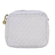 Pre-owned Leather chanel-bags Chanel Vintage , White , Dames