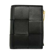 Pre-owned Leather wallets Bottega Veneta Vintage , Black , Dames