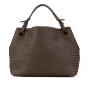 Pre-owned Leather handbags Bottega Veneta Vintage , Brown , Dames