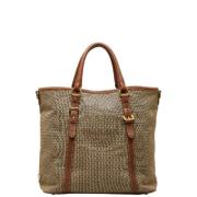 Pre-owned Canvas handbags Prada Vintage , Brown , Dames