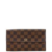 Pre-owned Canvas wallets Louis Vuitton Vintage , Brown , Dames