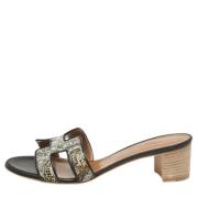 Pre-owned Canvas sandals Hermès Vintage , Multicolor , Dames