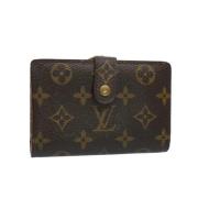 Pre-owned Coated canvas wallets Louis Vuitton Vintage , Brown , Dames