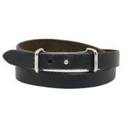 Pre-owned Leather bracelets Hermès Vintage , Black , Dames