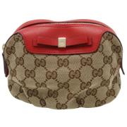 Pre-owned Canvas gucci-bags Gucci Vintage , Beige , Dames