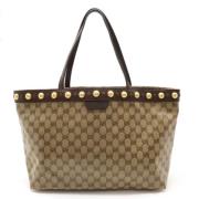 Pre-owned Canvas gucci-bags Gucci Vintage , Beige , Dames