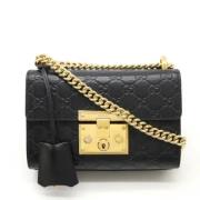 Pre-owned Leather gucci-bags Gucci Vintage , Black , Dames