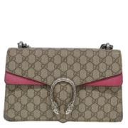 Pre-owned Canvas gucci-bags Gucci Vintage , Beige , Dames