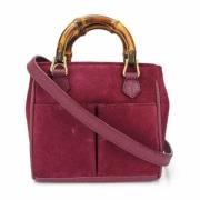 Pre-owned Leather gucci-bags Gucci Vintage , Purple , Dames