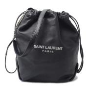 Pre-owned Fabric shoulder-bags Yves Saint Laurent Vintage , Blue , Dam...