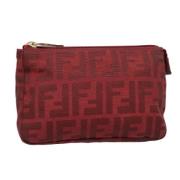 Pre-owned Canvas pouches Fendi Vintage , Red , Dames