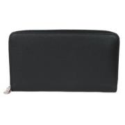 Pre-owned Leather wallets Louis Vuitton Vintage , Black , Dames