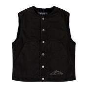 Denim geïsoleerd vest Dsquared2 , Black , Heren