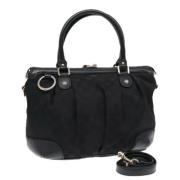 Pre-owned Canvas gucci-bags Gucci Vintage , Black , Dames