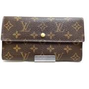 Pre-owned Canvas wallets Louis Vuitton Vintage , Brown , Dames