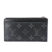 Pre-owned Canvas wallets Louis Vuitton Vintage , Black , Heren