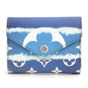 Pre-owned Canvas wallets Louis Vuitton Vintage , Blue , Dames