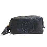 Pre-owned Leather gucci-bags Gucci Vintage , Black , Dames