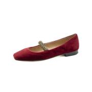 Fluwelen Bordeaux Damesschoenen Aw24 Prosperine , Red , Dames