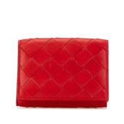 Pre-owned Leather wallets Bottega Veneta Vintage , Red , Dames