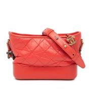 Pre-owned Leather crossbody-bags Chanel Vintage , Red , Dames