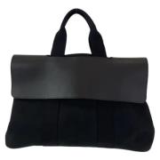 Pre-owned Canvas handbags Hermès Vintage , Black , Dames